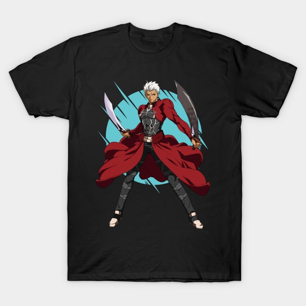 fate zero - archer T-Shirt by Hala Art